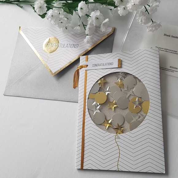 2 pcs C R Gibson Luxury Card Congratulations (1 Card with Envelope) - Picture 7 of 14